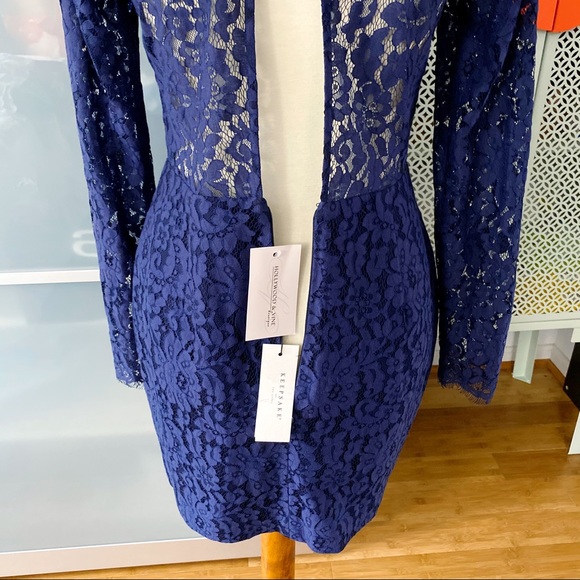 NWT KEEPSAKE Run the World Long Sleeve Lace Dress - Picture 5 of 8